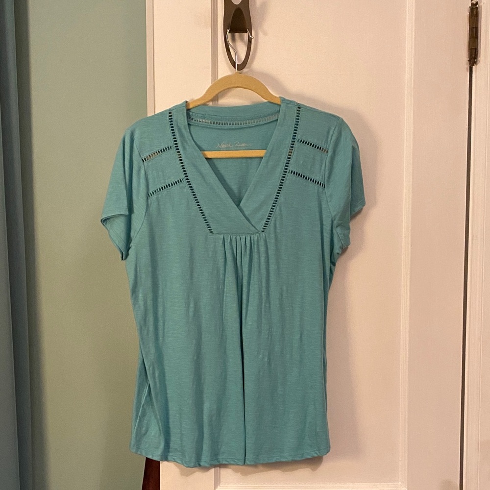 Aqua Short Sleeve Top